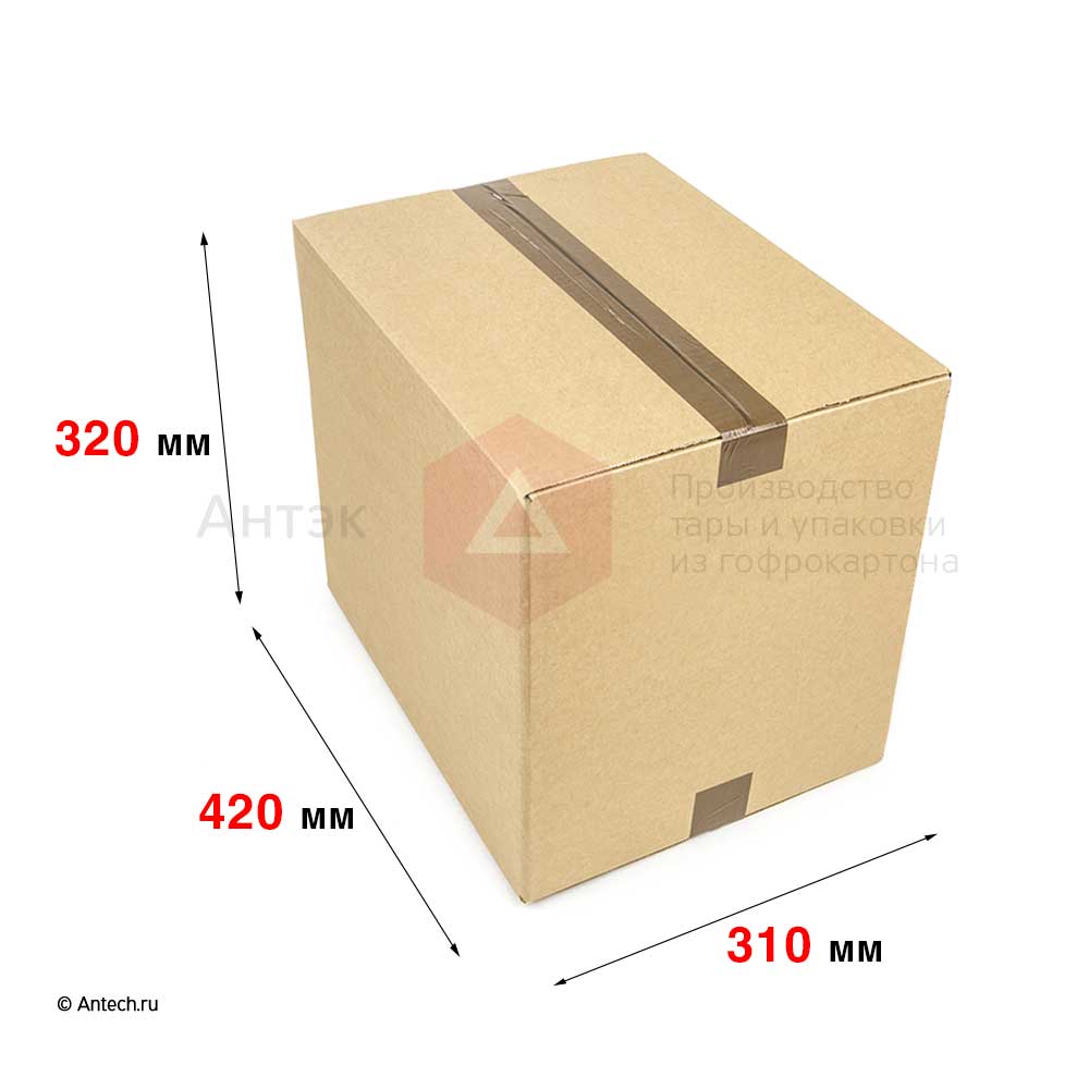 Картонная коробка 420*310*320 П−32BC бурый (фото 2) – купить в Москве
