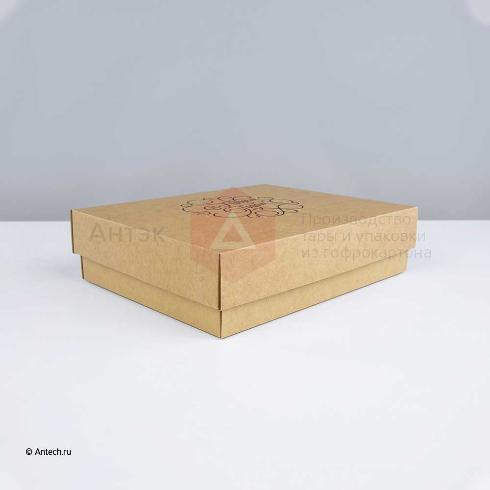 Новогодняя коробка крышка-дно 275x215x70 мм МГК Т−24E бурый (фото 3) – купить в Москве