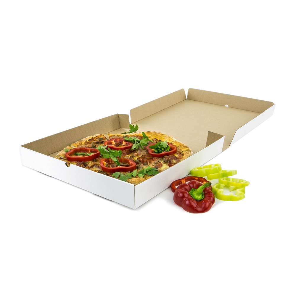 Коробка для пиццы 350*350*40 МГК Т−11E белый/бурый  (фото 2) – купить в Москве