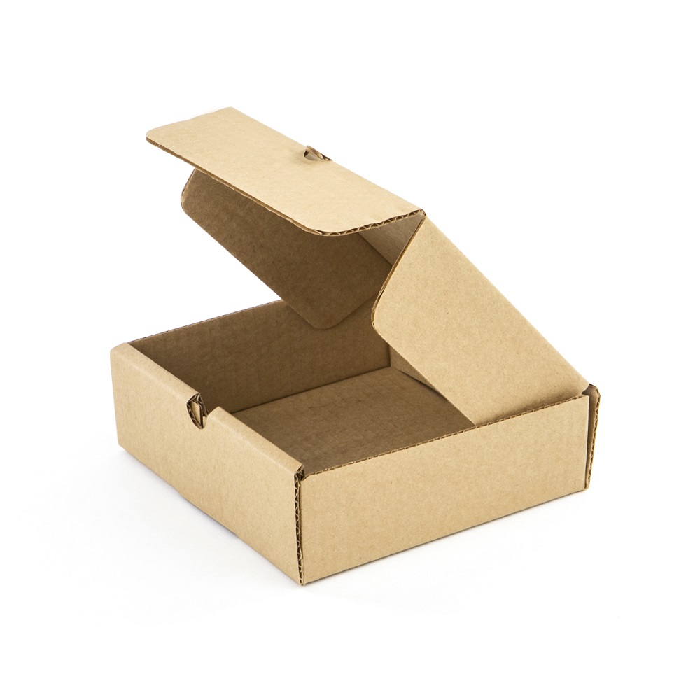 Коробка маленькая с крышкой 150*150*50 Т−24B бурая (фото 4) – купить в Москве