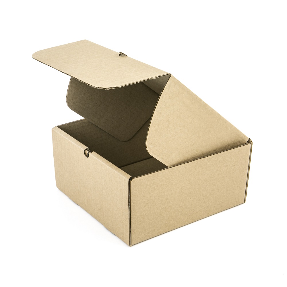 Маленькая коробка с крышкой 200*200*100 Т−24B бурый (фото 2) – купить в Москве
