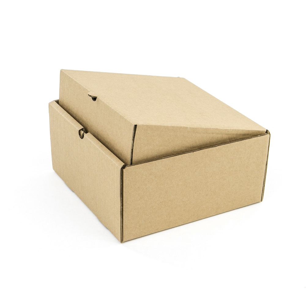 Маленькая коробка с крышкой 200*200*100 Т−24B бурый (фото 3) – купить в Москве