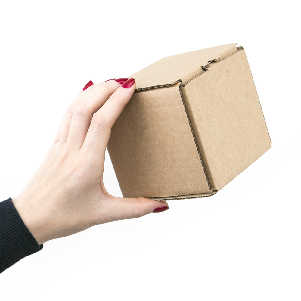Маленькая картонная коробка 100*100*100 Т−24B бурая (фото 3) – купить в Москве