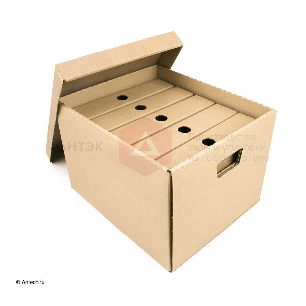 Архивная коробка А4 без крышки 390x320x270 мм Т−24B бурый (фото 4) – купить в Москве